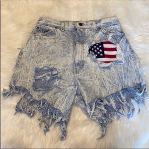 💙 5/$20 PS Gitano Very Distressed Mom Denim Shorts 16 Long
